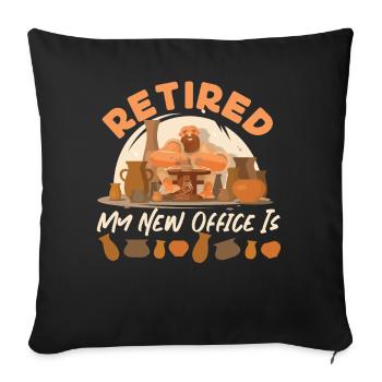 Pottery Ceramics Artist Retired My - Sofa pillowcase 17,3'' x 17,3'' (45 x 45 cm) - black - Front