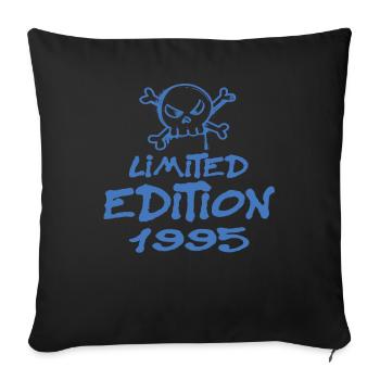 Edition Limitée 1995 Anniversaire Né 1995 - Housse de coussin décorative 45 x 45 cm - noir - Devant