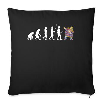 Mexique Mexique Cadeau mexicain Flag Football - Housse de coussin décorative 45 x 45 cm - noir - Devant
