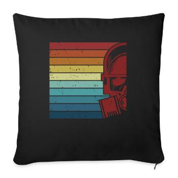Retro Uranium Nuclear Power Plant Energy Nuclear - Sofa pillowcase 17,3'' x 17,3'' (45 x 45 cm) - black - Front