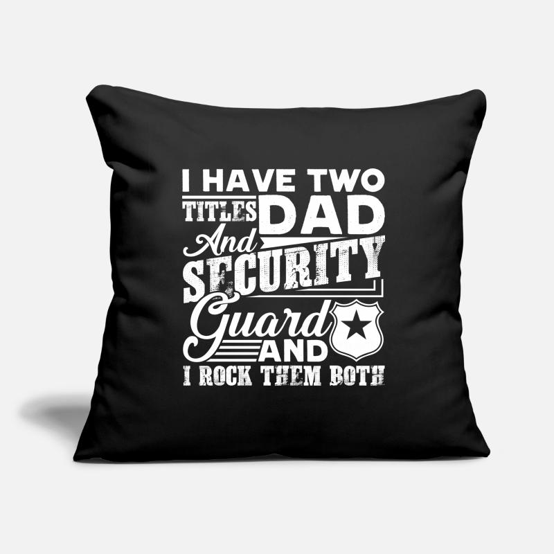 Security Guard Dad And Security Guard Sofa pillowcase 17,3'' x 17,3'' (45 x 45 cm)