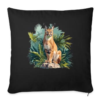 Caracal Karakale Karakal - Sofa pillowcase 17,3'' x 17,3'' (45 x 45 cm) - black - Front