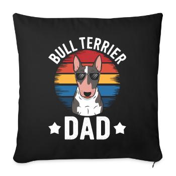 Bull Terrier Saying Funny Bull Terrier Gift - Sofa pillowcase 17,3'' x 17,3'' (45 x 45 cm) - black - Front
