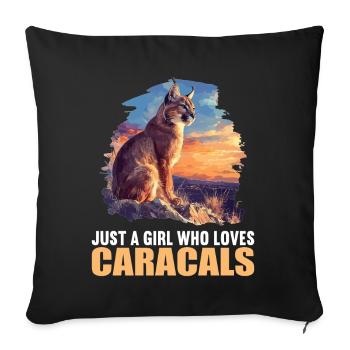 Caracal Karakale Karakal - Sofa pillowcase 17,3'' x 17,3'' (45 x 45 cm) - black - Front