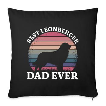 Leonberger Saying Funny Leonberger Gift - Sofa pillowcase 17,3'' x 17,3'' (45 x 45 cm) - black - Front