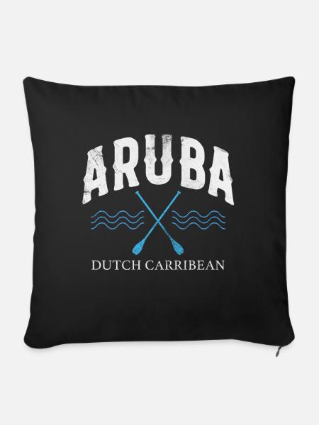 Aruba - Sofakissenbezug 45 x 45 cm - Schwarz