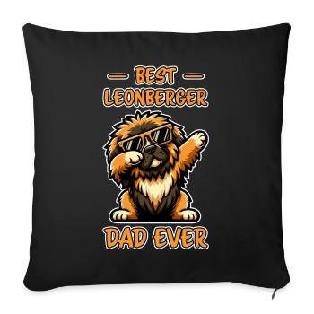 Leonberger Saying Funny Leonberger Gift - Sofa pillowcase 17,3'' x 17,3'' (45 x 45 cm) - black - Front