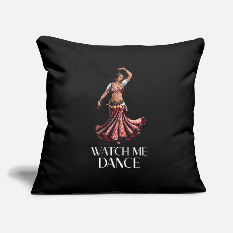 Danseuse orientale regarde-moi danser Housse de coussin décorative 45 x 45 cm