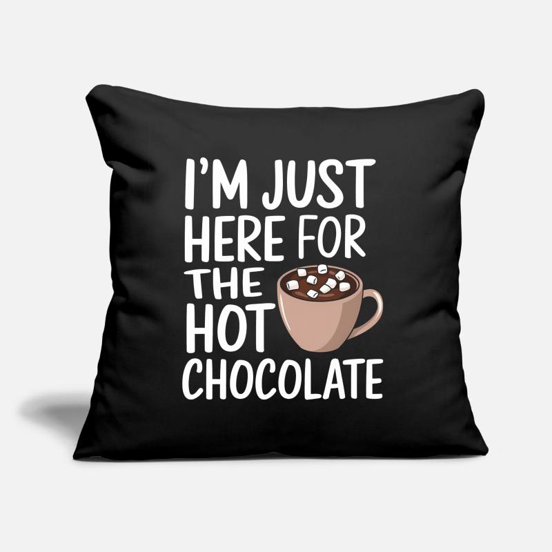 Cocoa Saying Hot Chocolate Fun Cocoa Gift Sofa pillowcase 17,3'' x 17,3'' (45 x 45 cm)