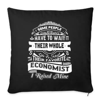 Economist Proud Economist Parent - Sofa pillowcase 17,3'' x 17,3'' (45 x 45 cm) - black - Front