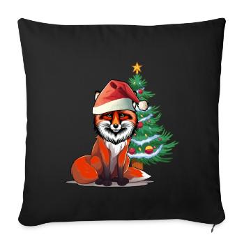 Nikolaus Fuchs Christmas presents - Sofa pillowcase 17,3'' x 17,3'' (45 x 45 cm) - black - Front