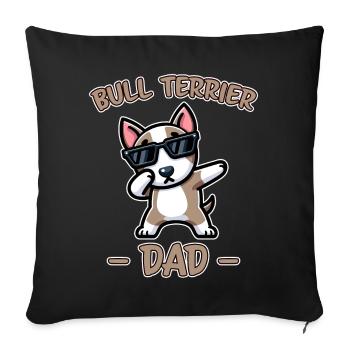 Bull Terrier Saying Funny Bull Terrier Gift - Sofa pillowcase 17,3'' x 17,3'' (45 x 45 cm) - black - Front