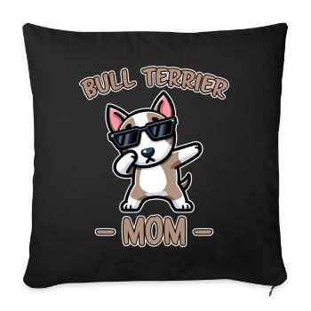 Bull Terrier Dire Drôle Bull Terrier Cadeau - Housse de coussin décorative 45 x 45 cm - noir - Devant