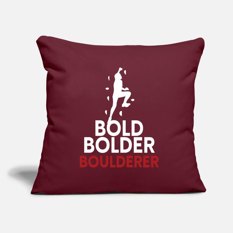 Bold Bolder Boulderer Bouldering Sofa pillowcase 17,3'' x 17,3'' (45 x 45 cm)