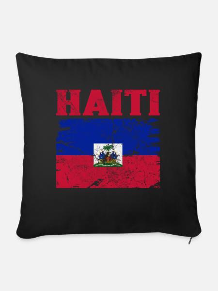 Haiti - Sofakissenbezug 45 x 45 cm - Schwarz