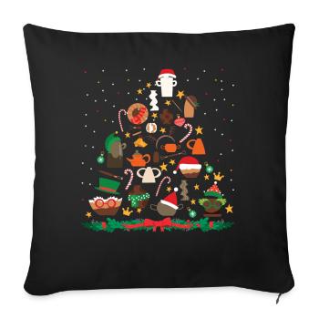 Pottery Ceramics Artist Christmas - Sofa pillowcase 17,3'' x 17,3'' (45 x 45 cm) - black - Front
