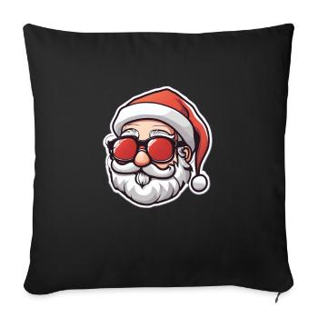 Frohe Weihnachten - Sofakissenbezug 45 x 45 cm - Schwarz - Vorne