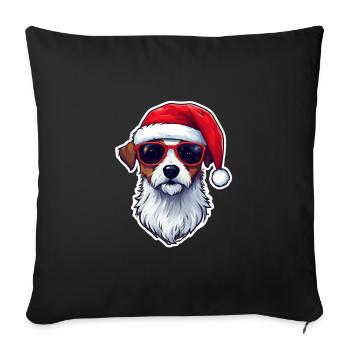 Dog - Sofa pillowcase 17,3'' x 17,3'' (45 x 45 cm) - black - Front