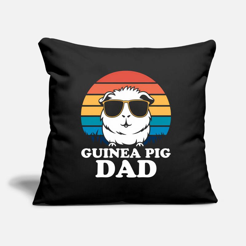 Dicton de cochon d’Inde, Cadeau de cochon d’Inde Housse de coussin décorative 45 x 45 cm