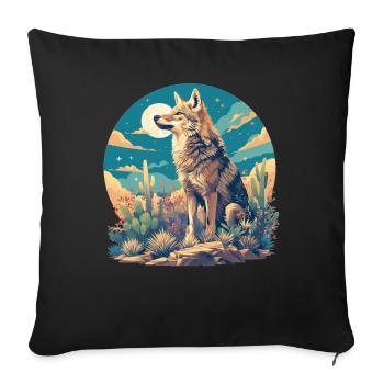 Coyotes Coyote - Housse de coussin décorative 45 x 45 cm - noir - Devant
