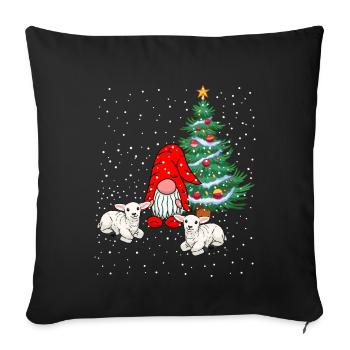 Santa Claus Gnomes Gnomes Fairy Tale - Sofa pillowcase 17,3'' x 17,3'' (45 x 45 cm) - black - Front
