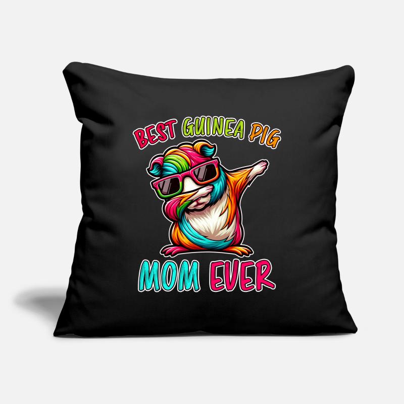 Dicton de cochon d’Inde, Cadeau de cochon d’Inde Housse de coussin décorative 45 x 45 cm