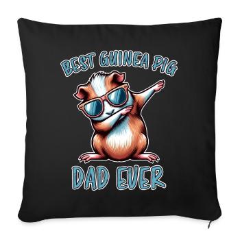Guinea Pig Saying, Guinea Pig Gift - Sofa pillowcase 17,3'' x 17,3'' (45 x 45 cm) - black - Front