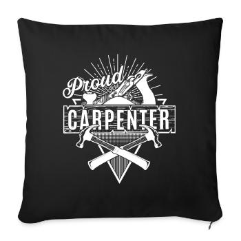 Proud To Be Carpenter - Sofa pillowcase 17,3'' x 17,3'' (45 x 45 cm) - black - Front