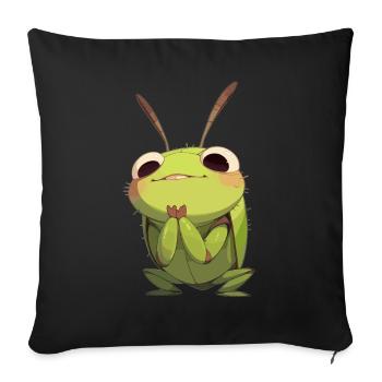 Grilling Grilling - Sofa pillowcase 17,3'' x 17,3'' (45 x 45 cm) - black - Front