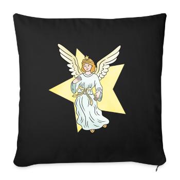 Noël Ange Ange Noël Noël - Housse de coussin décorative 45 x 45 cm - noir - Devant