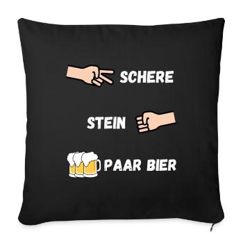  Karneval Party Lustig - Sofakissenbezug 45 x 45 cm - Schwarz - Vorne