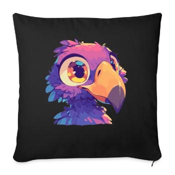 Dodos Dodo - Housse de coussin décorative 45 x 45 cm - noir - Devant