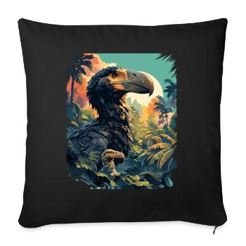 Dodos Dodo - Housse de coussin décorative 45 x 45 cm - noir - Devant