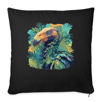 Dodos Dodo - Housse de coussin décorative 45 x 45 cm - noir - Devant