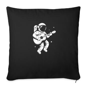 Astronaute - Housse de coussin décorative 45 x 45 cm - noir - Devant