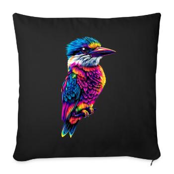Kookaburra Hunter lit Hans Sweet Bird en riant - Housse de coussin décorative 45 x 45 cm - noir - Devant