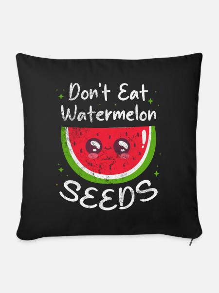 Wassermelone - Sofakissenbezug 45 x 45 cm - Schwarz