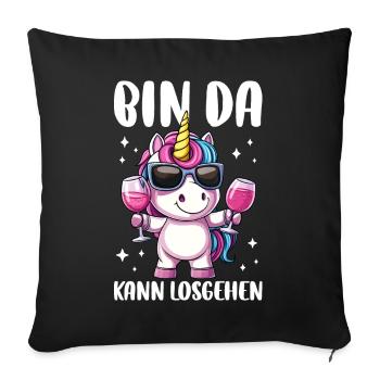 I'm ready to go - Sofa pillowcase 17,3'' x 17,3'' (45 x 45 cm) - black - Front