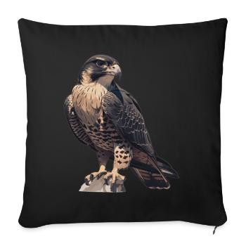 Falcon Falcon - Sofa pillowcase 17,3'' x 17,3'' (45 x 45 cm) - black - Front