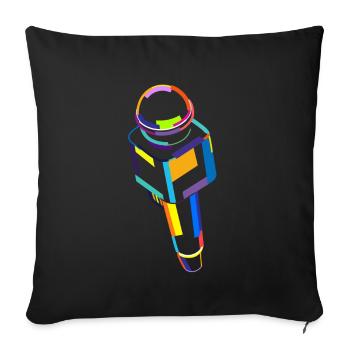 Opera House Tenor Singer Vocalist Lover Opera - Sofa pillowcase 17,3'' x 17,3'' (45 x 45 cm) - black - Front