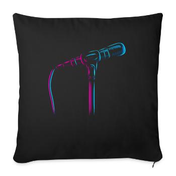 Opera House Tenor Singer Vocalist Lover Opera - Sofa pillowcase 17,3'' x 17,3'' (45 x 45 cm) - black - Front
