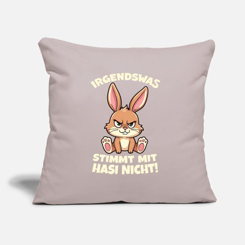 Something's wrong with Hasi Bad Hasi Sofa pillowcase 17,3'' x 17,3'' (45 x 45 cm)
