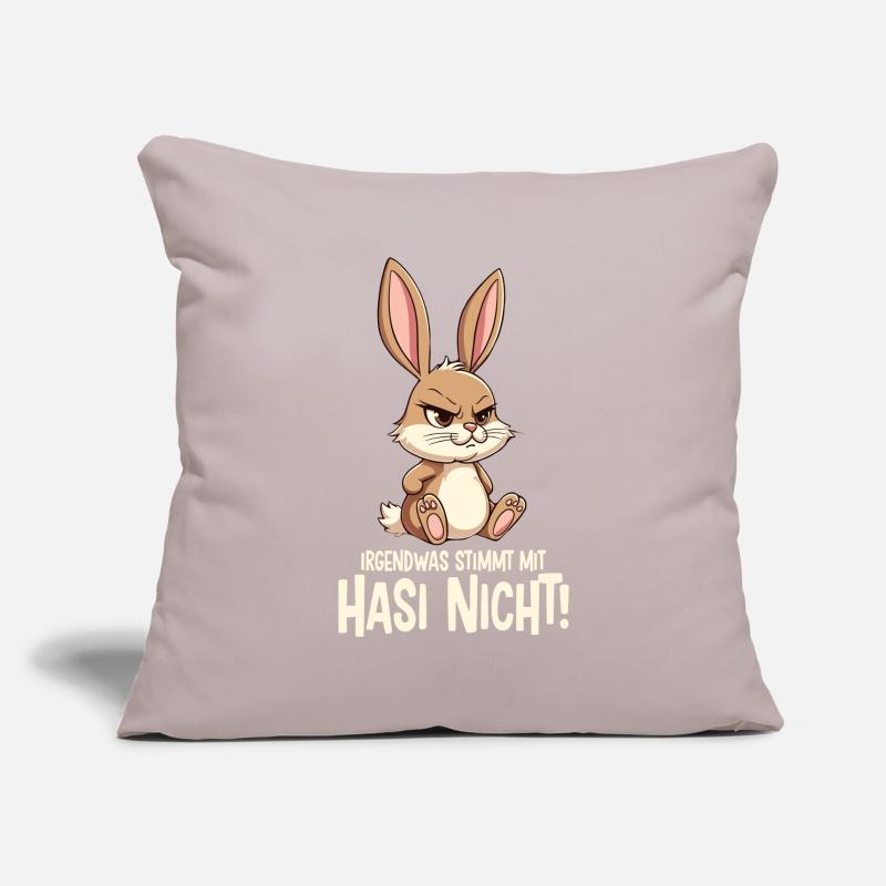Something's wrong with Hasi Bad Hasi Sofa pillowcase 17,3'' x 17,3'' (45 x 45 cm)