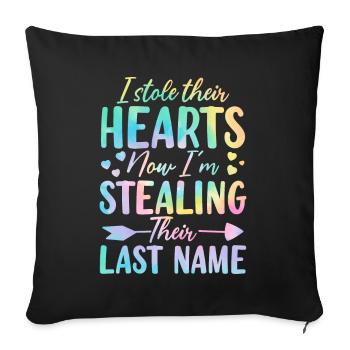 Lustige Adoption Familie Bindung Tie Dye Foster - Sofakissenbezug 45 x 45 cm - Schwarz - Vorne