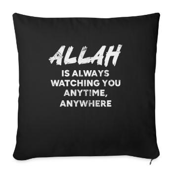 Muslim - Sofa pillowcase 17,3'' x 17,3'' (45 x 45 cm) - black - Front