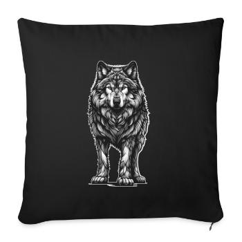 Halloween Wolf Wolves Mystical - Sofa pillowcase 17,3'' x 17,3'' (45 x 45 cm) - black - Front