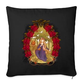 Enfant Enfants Conte de fées Conte de fées Personnage Noël - Housse de coussin décorative 45 x 45 cm - noir - Devant