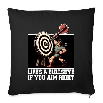 LA VIE EST DANS LE MILLE SI VOUS VISEZ BIEN - Housse de coussin décorative 45 x 45 cm - noir - Devant