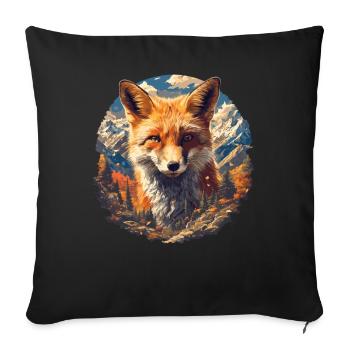 Renards Renard - Housse de coussin décorative 45 x 45 cm - noir - Devant