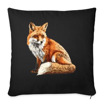 Renards Renard - Housse de coussin décorative 45 x 45 cm - noir - Devant